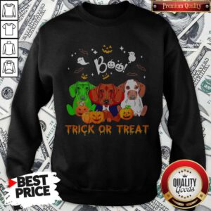 Funny Dachshund Halloween Boo Trick Or Treat Sweatshirt