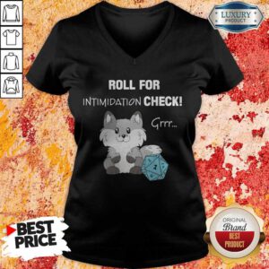 Funny Dungeon Roll For Intimidation Check V-neck