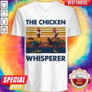 Funny Hei Hei The Chicken Whisperer Vintage V-neck