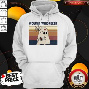 Funny Nurse Ghost Wound Whisperer Vintage Halloween Hoodie