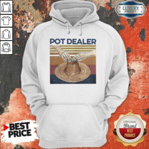 Funny Pot Dealer Pottery Vintage Hoodie