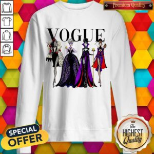 Funny Vogue Disney Villains Evil Divas Paco Chicano Sweatshirt