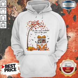 Hippie Car Girl And Elephant It’s The Most Wonderful Time Of The Year Hoodie