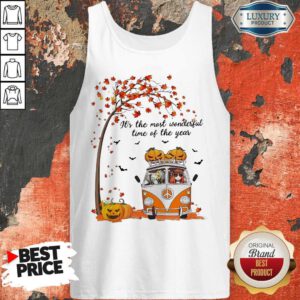 Hippie Car Girl And Elephant It’s The Most Wonderful Time Of The Year Tank top