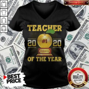 Home School Teacher 2020 Of The Year There Is No Substitute Apple V-neck