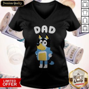 Hot Bluey Dad V-neck