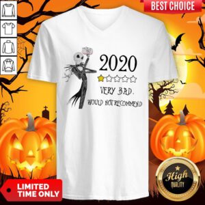 Jack Skellington 2020 Very Bad Would Not Recommend V-neck