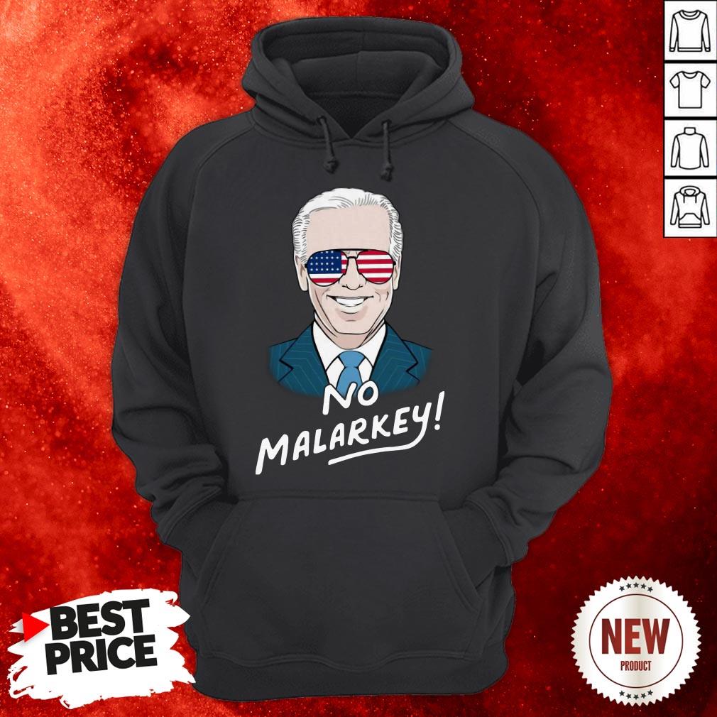 Joe Biden No Malarkey American Flag Hoodie