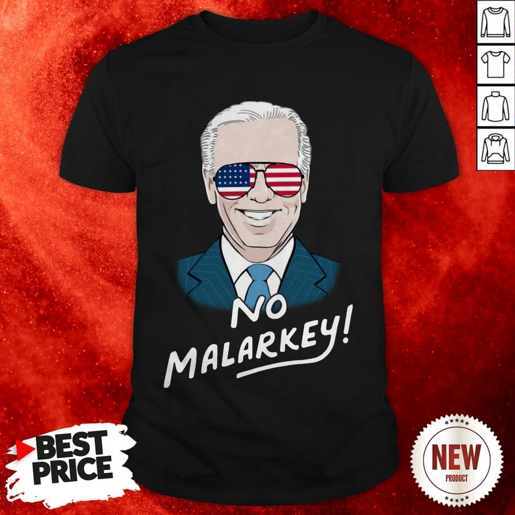 Joe Biden No Malarkey American Flag Shirt