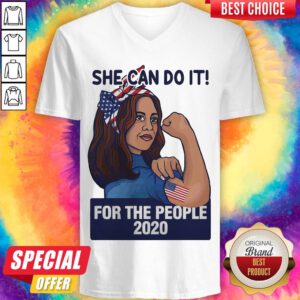 Kamala She Can Do It For The People 2020 V-neck