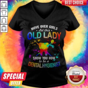 Move Over Girls Let This Old Lady Show You How To Be A Postal Worker Vintage V-neck