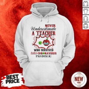 Never Underestimate A Teacher Who Survived 2020 Coronavirus Pandemic Hoodie