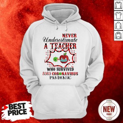 Never Underestimate A Teacher Who Survived 2020 Coronavirus Pandemic Hoodie