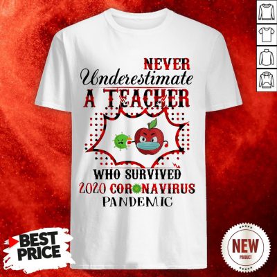 Never Underestimate A Teacher Who Survived 2020 Coronavirus Pandemic Shirt