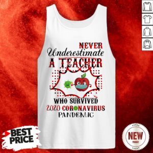 Never Underestimate A Teacher Who Survived 2020 Coronavirus Pandemic Tank Top