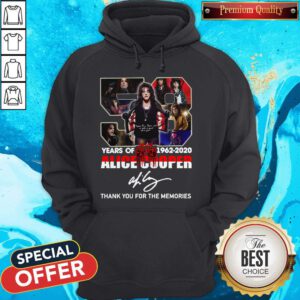 Nice 58 Year Of 1962 2020 Alice Cooper Signature Hoodie