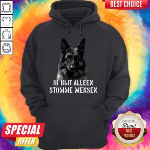Nice Duitse Herder Ik Bijt Alleen Stomme Mensen Hoodie