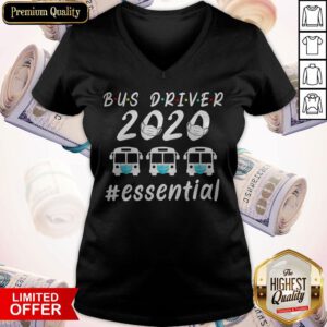 Official Bus Driver 2020 Essential Face Mask V-neck