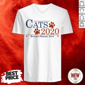 Official Cats 2020 Because Humans Suck V-neck