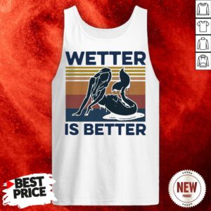 Official Mermaid Wetter Is Better Vintage Tank Top