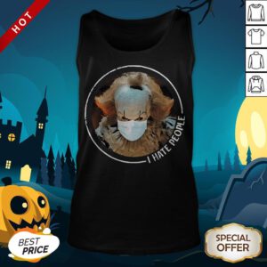 Official Pennywise Face Mask I Hate People Tank Top