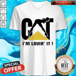 Premium Cat I’m Lovin’ It V-neck
