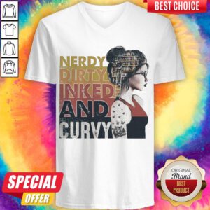 Premium Nerdy Dirty Inked And Curvy V-neck