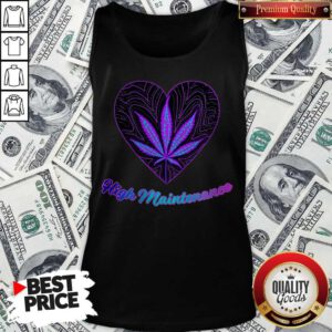 Pretty Weed Heart High Maintenance Tank Top