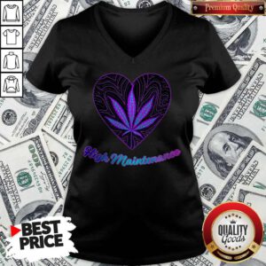 Pretty Weed Heart High Maintenance V-neck