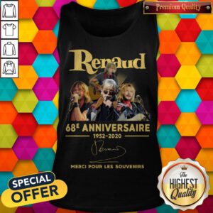 Renaud 68E Anniversaire 1952 2020 Merci Pour Les Souvenirs Signature Tank Top