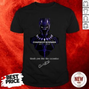 RIP Actor Chadwick Boseman Of Mavel Thank You For The Memories Shirt