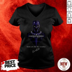 RIP Actor Chadwick Boseman Of Mavel Thank You For The Memories V-neck
