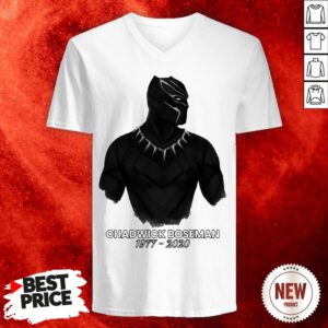 RIP Chadwick Boseman A Tribute To King T'challa The Black Panther V-neck