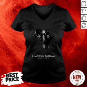Rip Wakanda King T’Challa Black Panther Chadwick Boseman 1977 2020 Signature V-neck