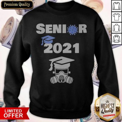 Senior 2021 Coronavirus Gas Mask Sweatshirt