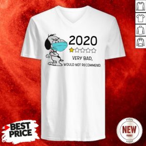 Snoopy Face Mask 2020 Very Bad Would Not Recommend V-neck