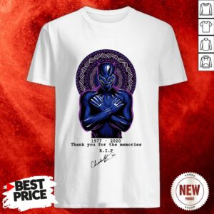 Thank You For The Memories Chadwick Boseman Black Panther Rip 1977-2020 Shirt
