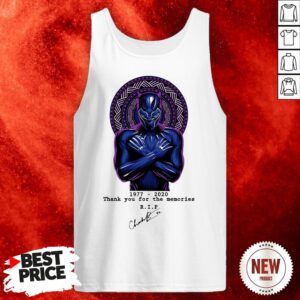 Thank You For The Memories Chadwick Boseman Black Panther Rip 1977-2020 Tank Top