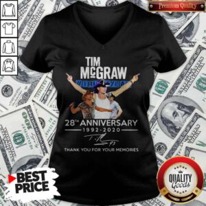 Tim Mcgraw Truck Yeah 28th Anniversary 1992 2020 Thank You For The Memories Signature V-neck