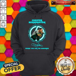 Top Chester Bennington Thank You For The Memories Signature Hoodie