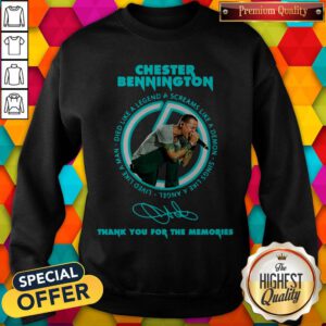 Top Chester Bennington Thank You For The Memories Signature Sweatshirt