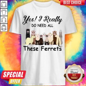 Top Yes I Really Do Need All These Ferrets Shirt