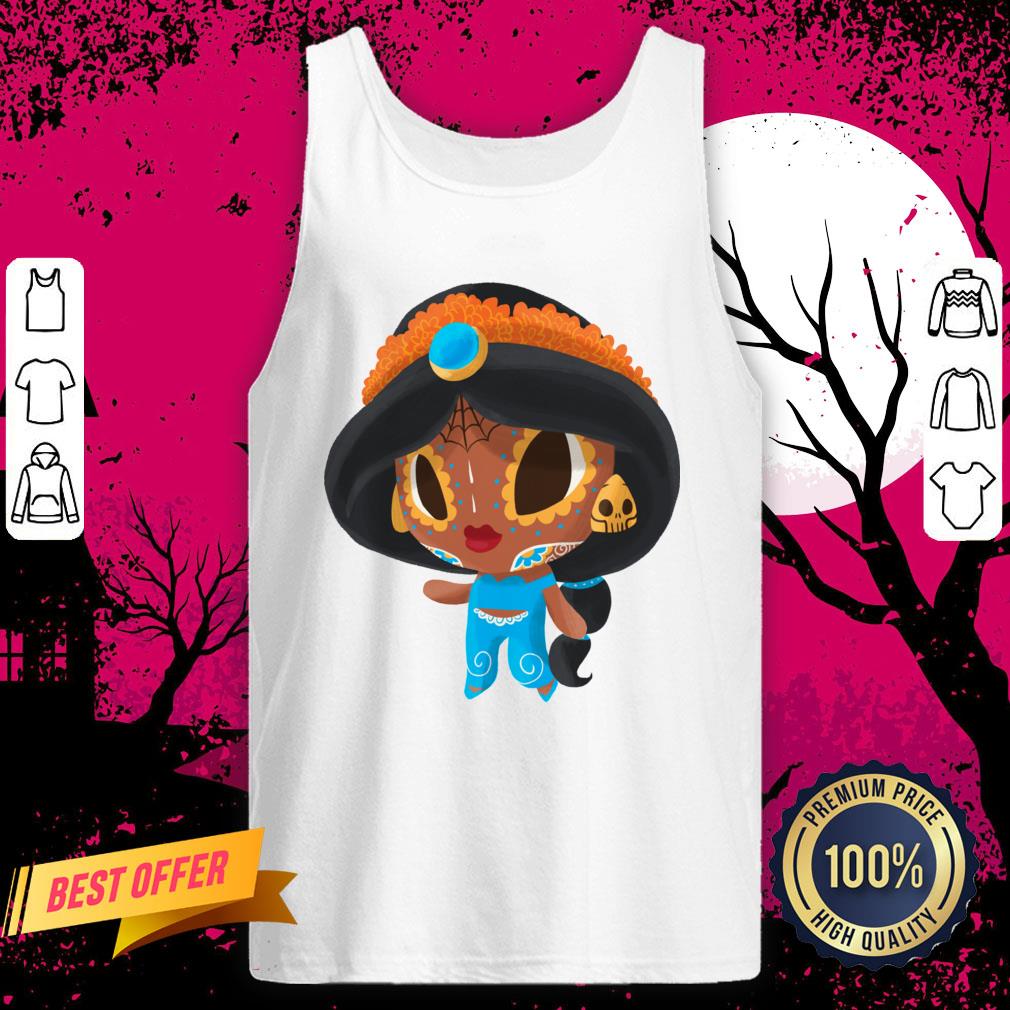 A Whole New Princess Muerto Day Of The Dead Sugar Skull Tank Top