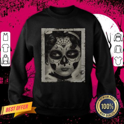 Baby Sugar Skull Makeup Day Dead Dia De Muertos Sweatshirt