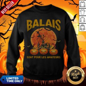 Balais Sont Pour Les Amateurs Lady Pumpkin Halloween Sweatshirt