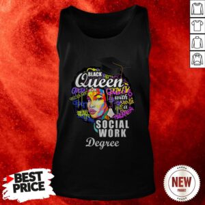 Black Queen With A Social Work Degree Tank Top