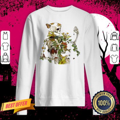 Bones And Botany Day Of The Dead Dia De Muertos Sweatshirt