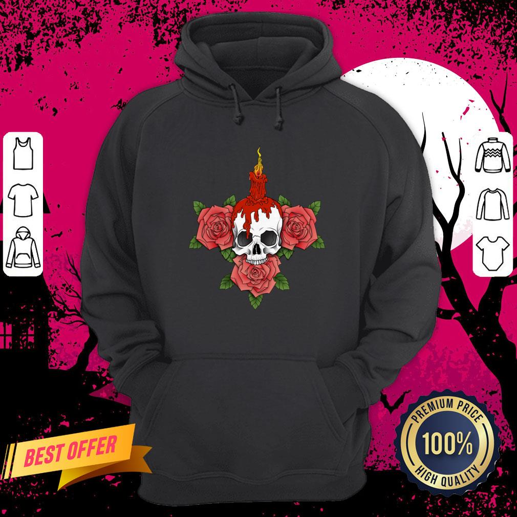 Candle Sugar Skull Day Of The Dead Muertos Hoodie