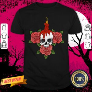 Candle Sugar Skull Day Of The Dead Muertos Shirt