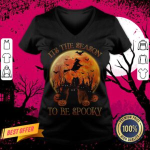 Cat It's The Season To Be Spooky Halloween V-neck